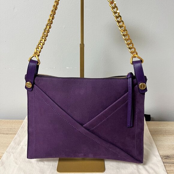 Mulberry M Zipped Amethyst Nubuck Bag - Picture 1 of 10